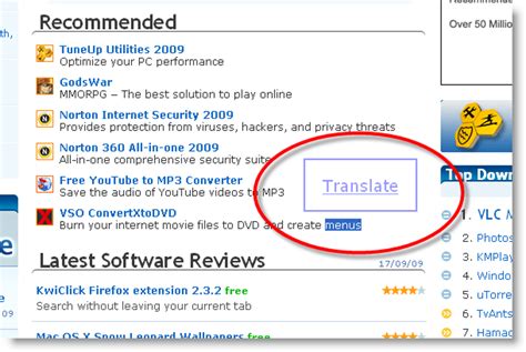 translate wordreference from english to s.